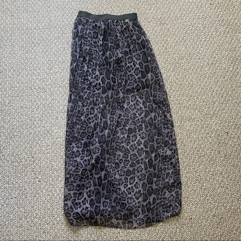 Leopard print skirt